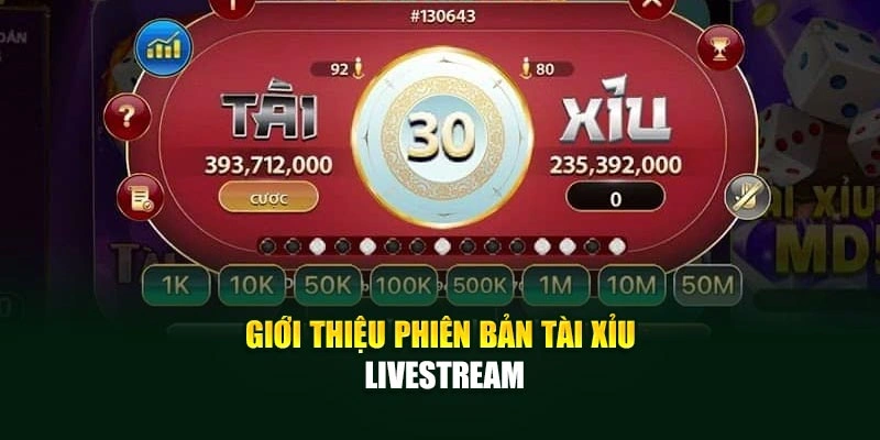 Giới thiệu Phiên bản Tài Xỉu Livestream