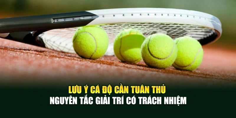 Lưu ý cá độ cần tuân thủ nguyên tắc giải trí có trách nhiệm