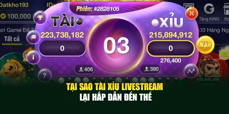 Tại sao Tài Xỉu Livestream lại hấp dẫn đến thế